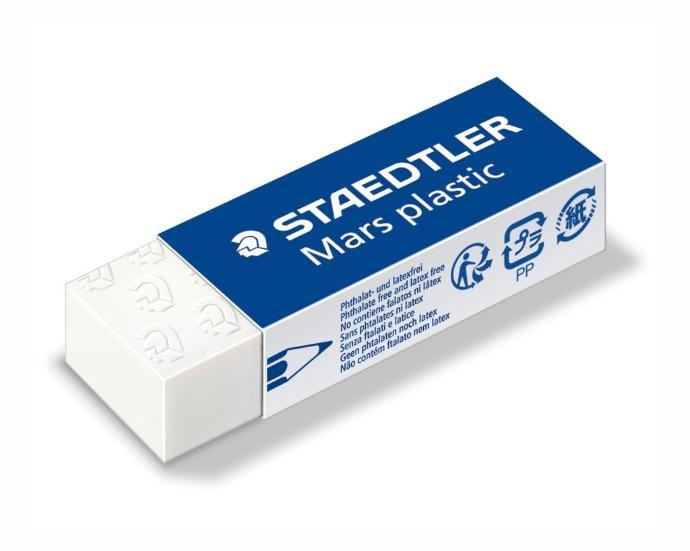Gomme crayon mars plastique, pièce (ref: 5608)