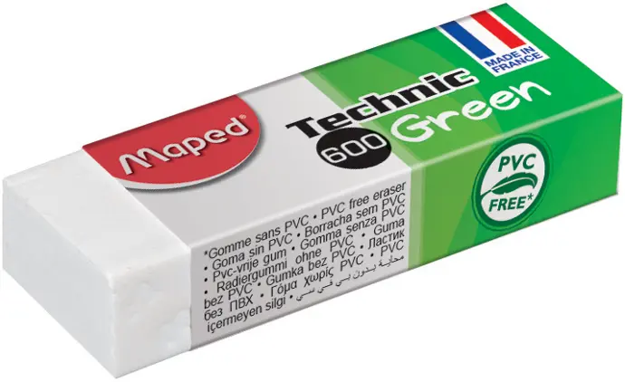 Gomme crayon "Technic 600 Green" Maped, pièce (ref: 5595)