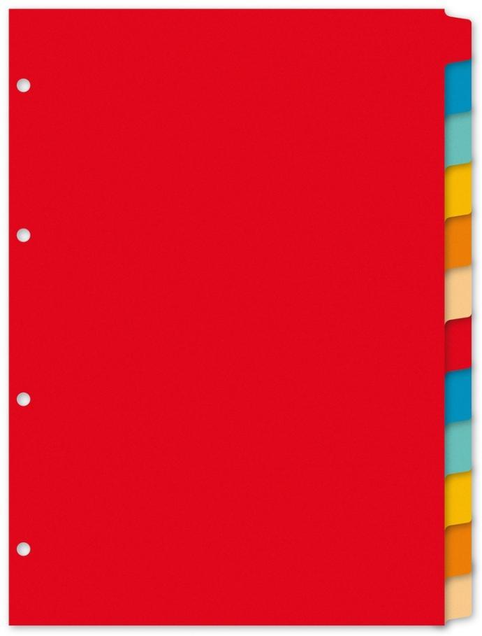 Intercalaires A4 plastique 12 pièces (ref: 3725)