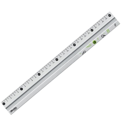 Latte de 30 cm aluminium (ref: 7439)