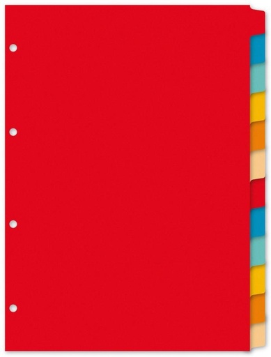 Intercalaires A4 plastique 12 pièces (ref: 3725)