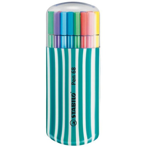 Marqueurs Stabilo pen 68 colorparade (Boite de 20) (ref: 539005)